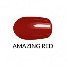 Nail lacquer gel finish Amazing Red